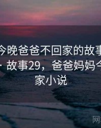 妈妈说今晚爸爸不回家的故事被大家传开了 · 故事29，爸爸妈妈今晚不回家小说